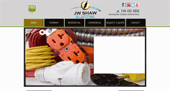 Desktop Screenshot of jwshawelectric.com